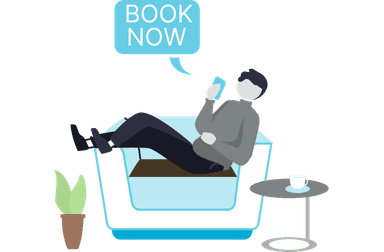 Illustration of booking a move online