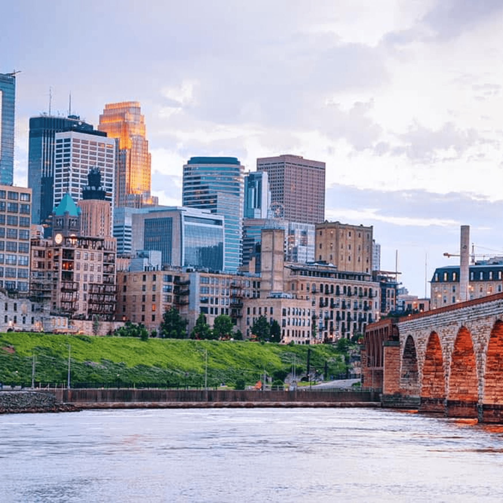 Illustration of the Minneapolis skyline
