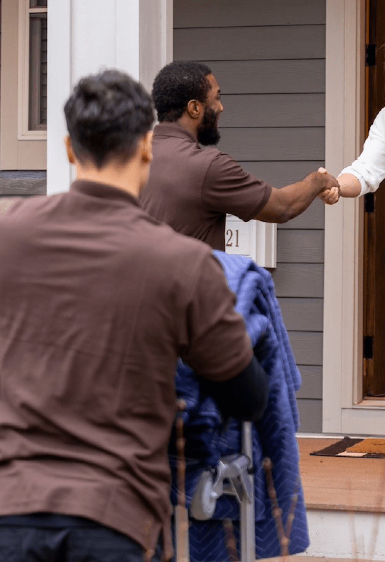 A MYLO professional moving crew loading belongings