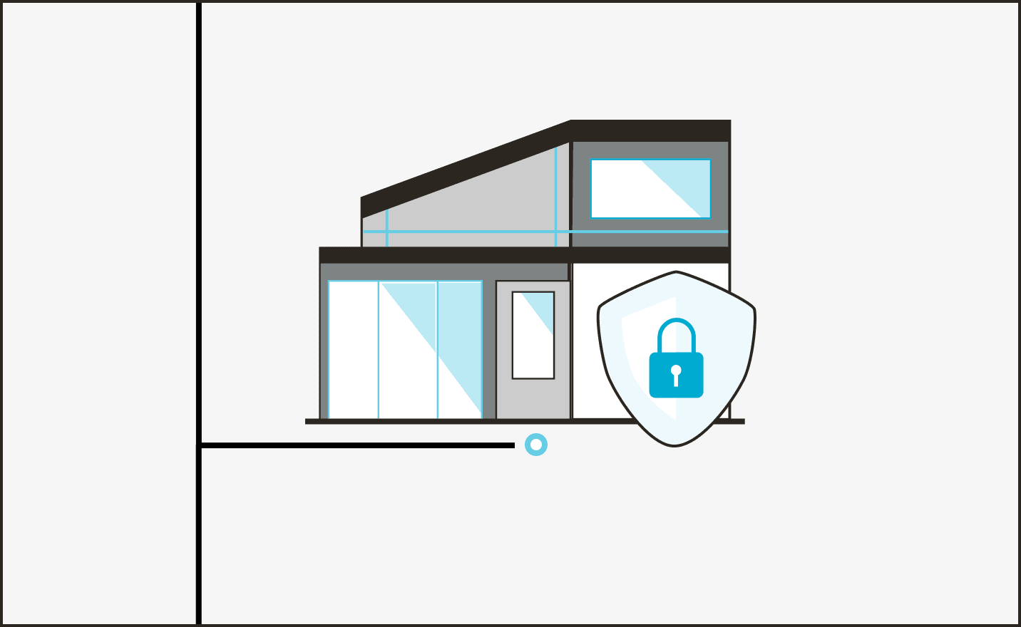 Illustration of belongings stored securely in a MYLO facility